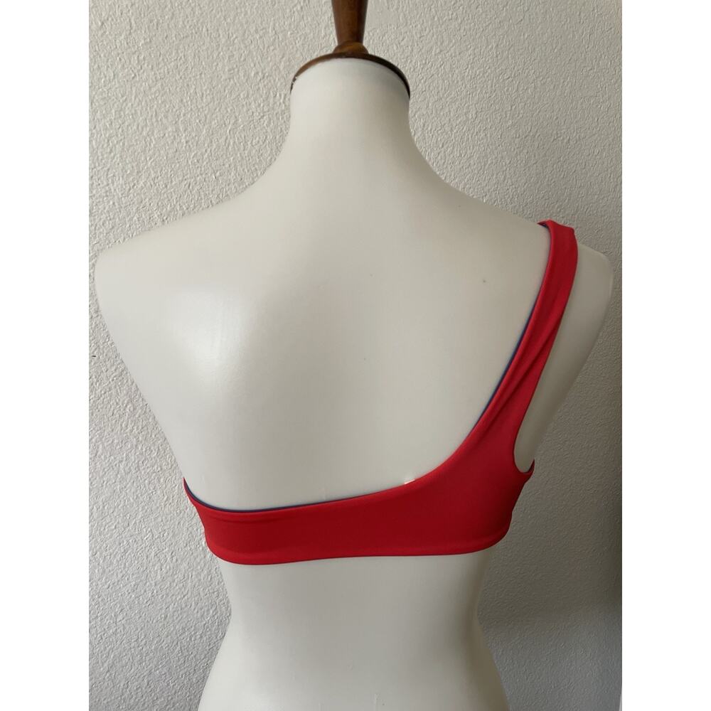 Solid & Striped Swim Bikini Top One Shoulder Reversible Isabeli Beach - Picture 5 of 9